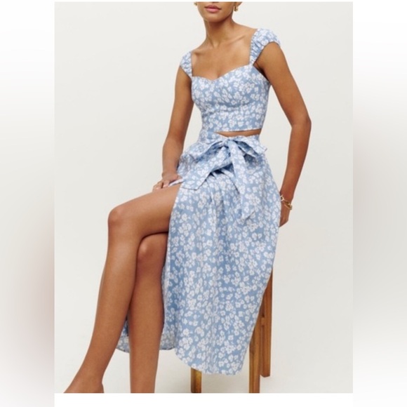 Reformation Pants - Reformation Clyde Two Piece Floral set